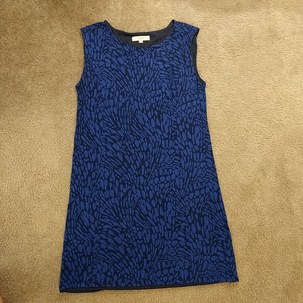 Blue Above the Knee Dress